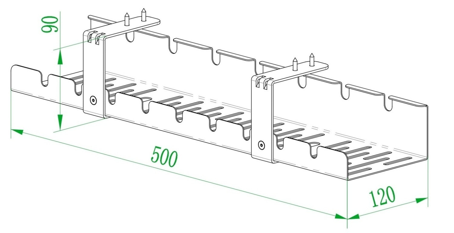 Euroseats Kabelwanne | 50 cm