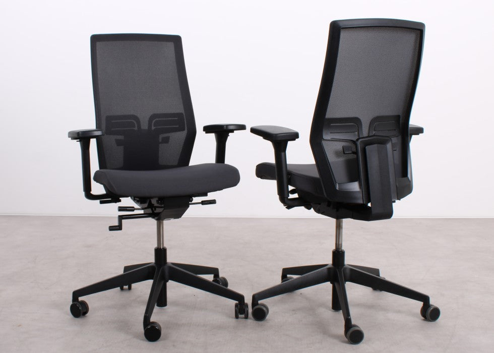 König + Neurath JET II ergonomischer Bürostuhl in Anthrazit, refurbished durch R&M