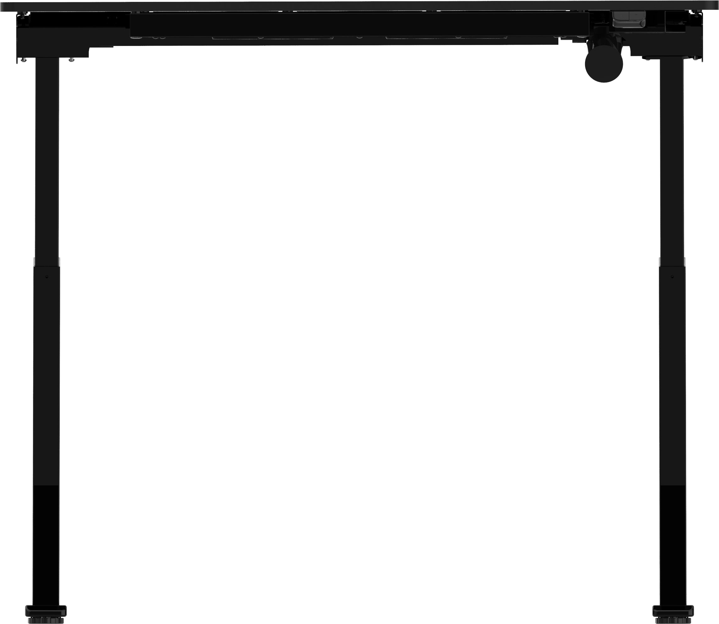 Euroseats  Schreibtisch | Elektrisch höhenverstellbar | 120 x 60 cm | Schwarz