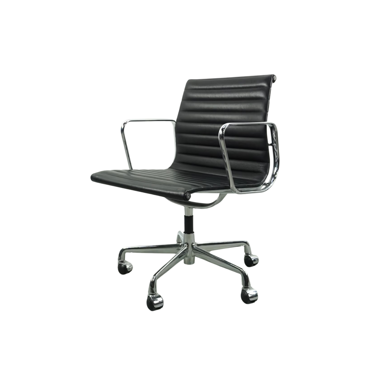 EA 108 by ICF Design Stuhl | Bürodrehstuhl | Schwarz | Leder