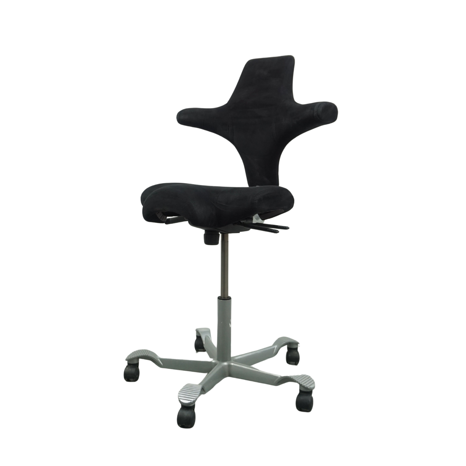HAG Capisco 8106 Bürostuhl | Ergonomisch | Schwarz | Wildleder