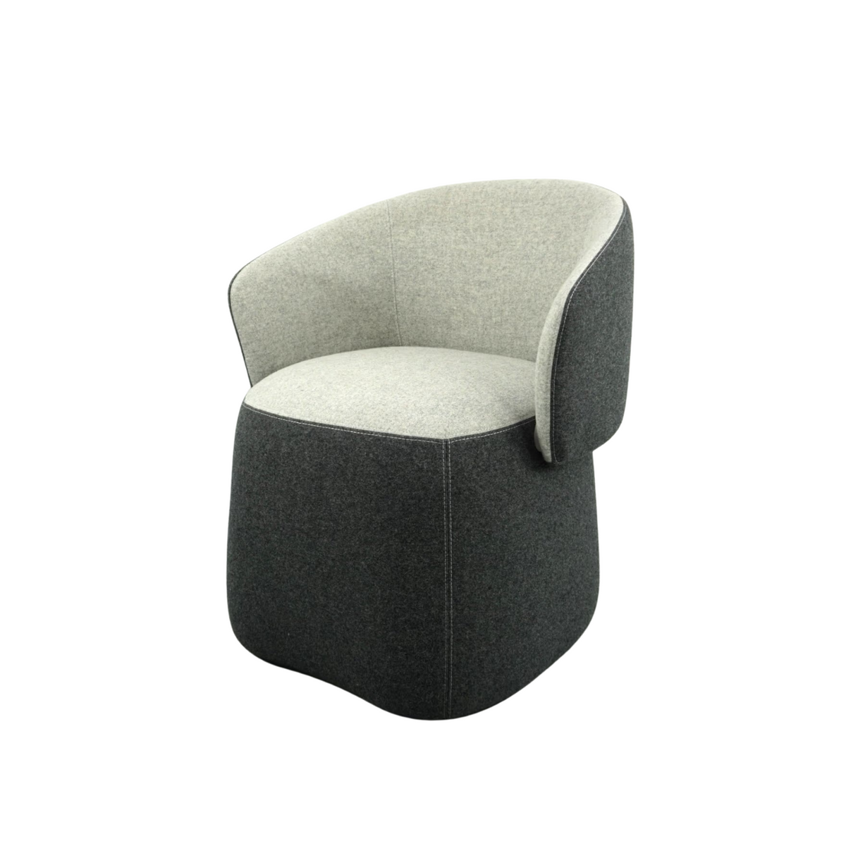 Haworth Openest Chick Pouf | Sessel | Grau Meliert