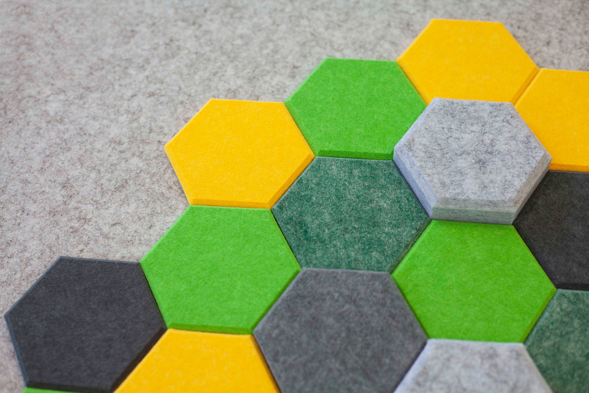 RMOffice Akustik Wanddekoration 9 mm | Hexagon