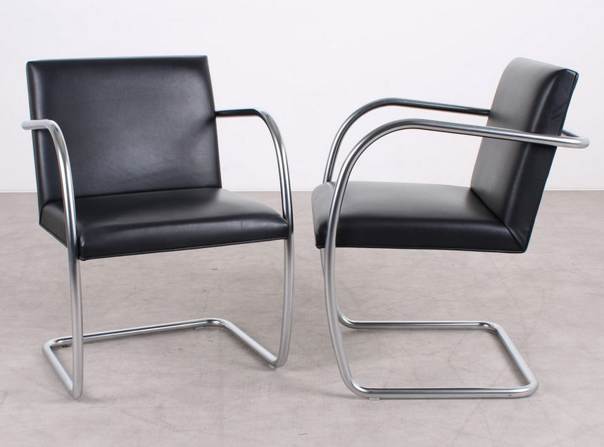 Leder Designstuhl Knoll Brno