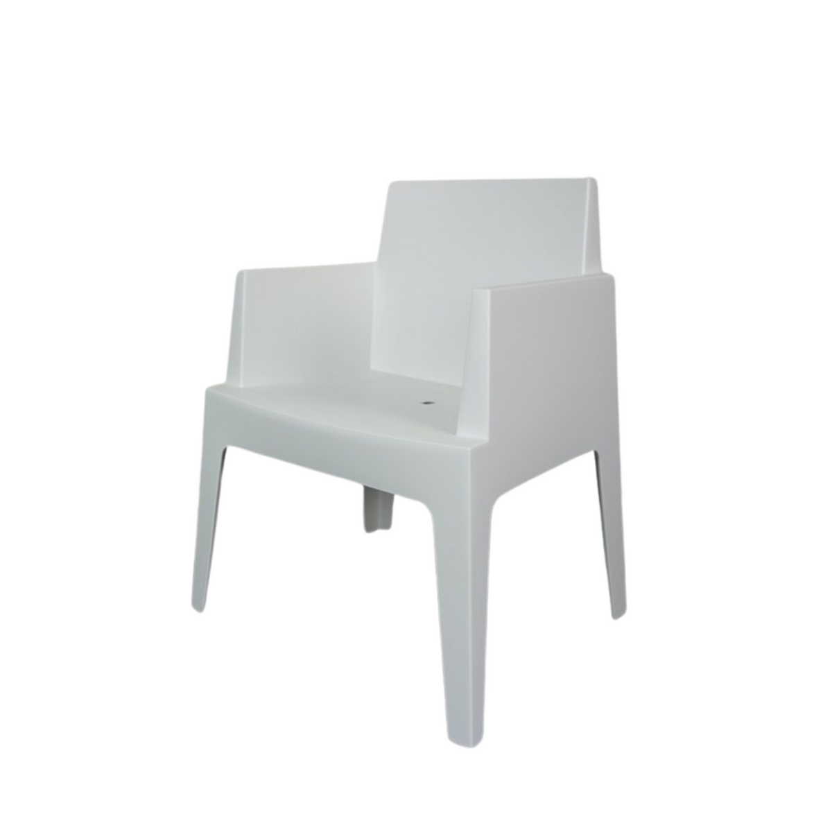 Siesta Box Kunststoff Gartenstuhl | Weiß