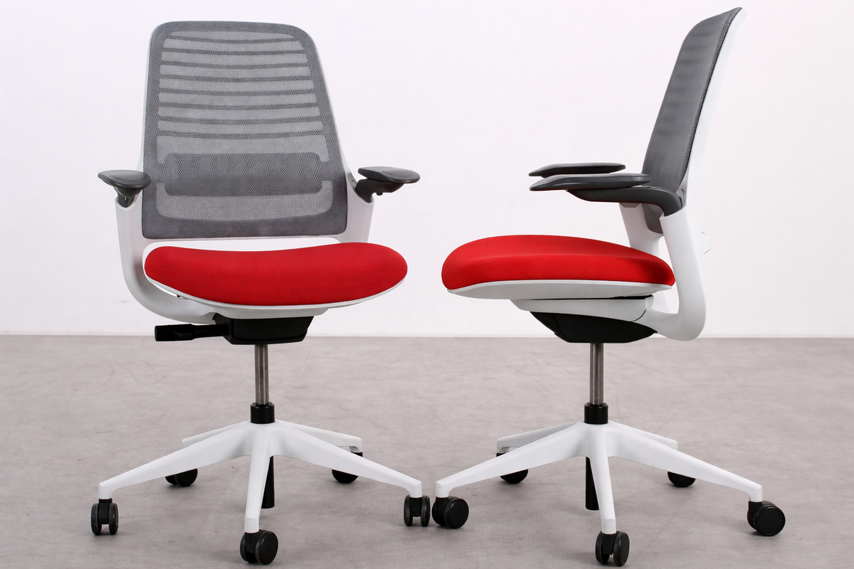 Steelcase Series 1 Ergonomischer Bürodrehstuhl | Rot
