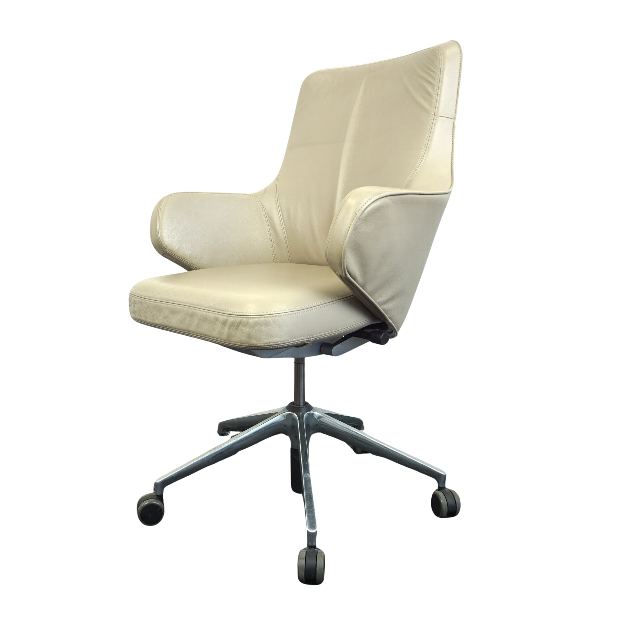 Vitra Grand Executive Lowback Bürodrehstuhl Beige