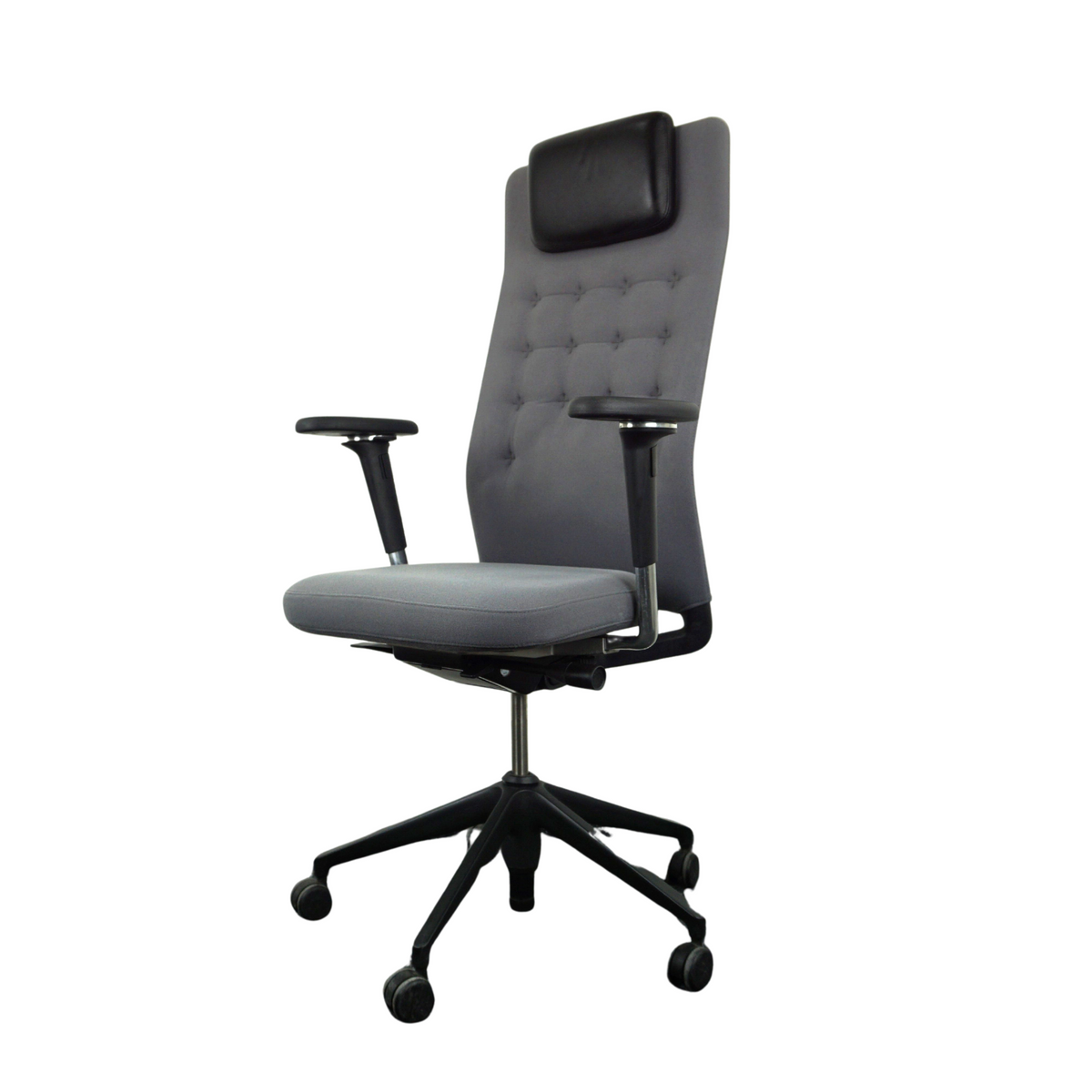 Vitra ID Trim L Bürodrehstuhl Grau-Schwarz