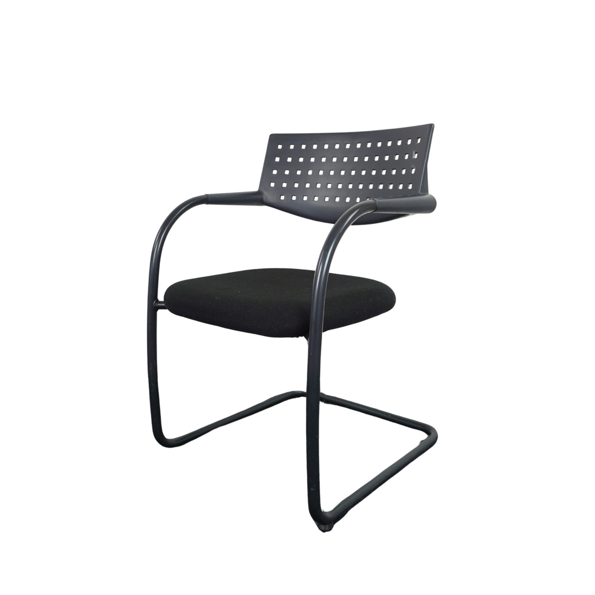 Vitra Visavis Design Konferenzstuhl | Schwarz | Freischwinger