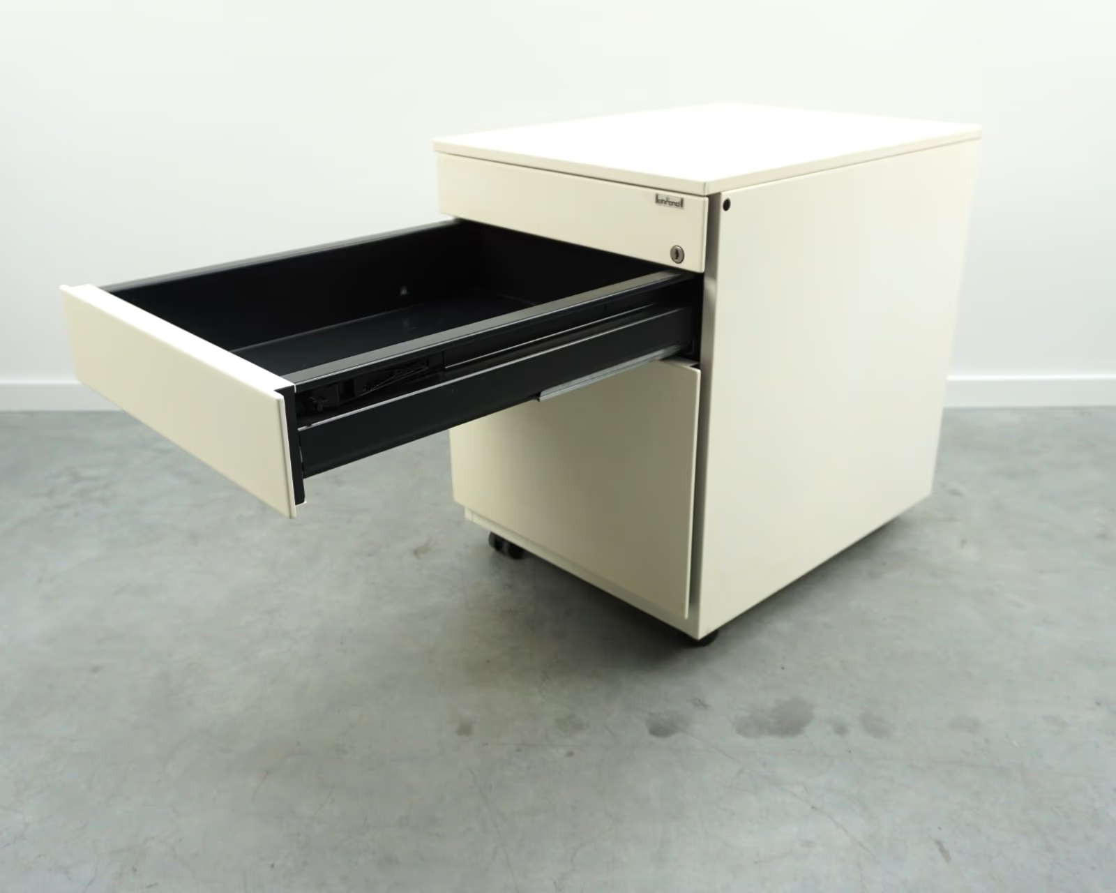 Ahrend Rollcontainer | 3 Schubladen | Creme | 57 x 43 x 56 cm