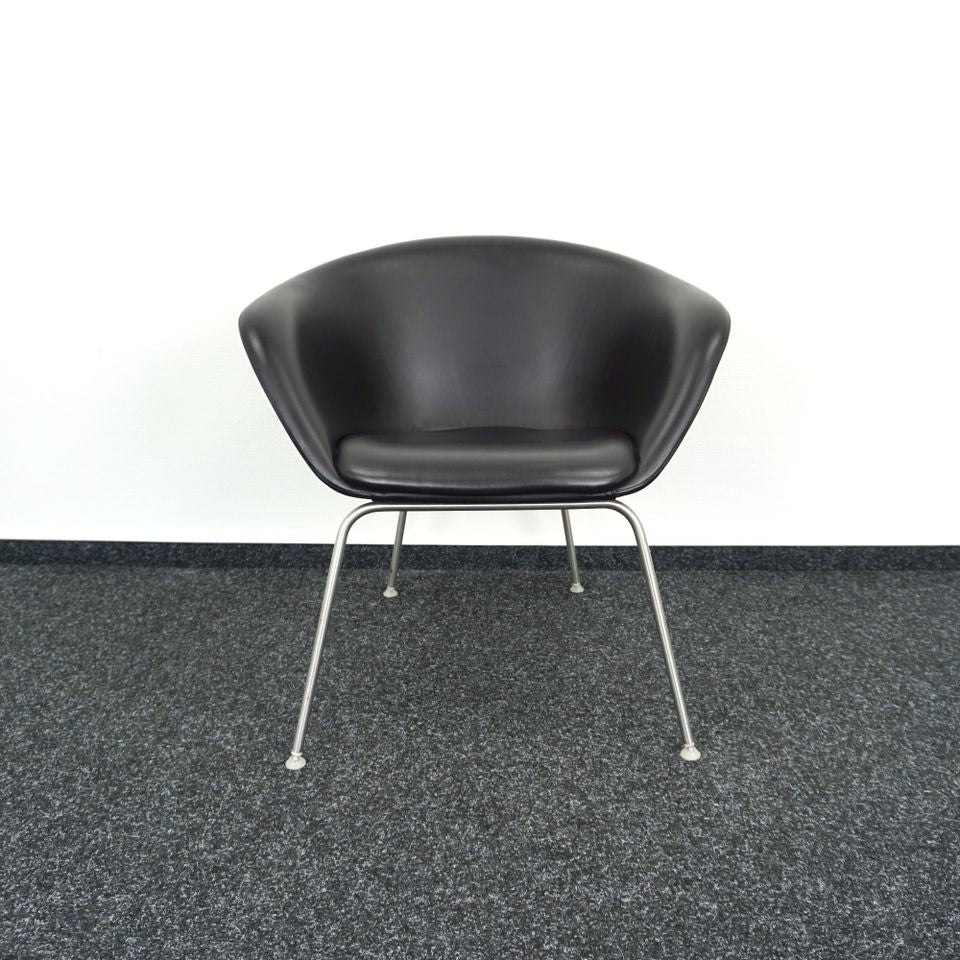 Arper Duna Design Sessel | Schwarz | Leder