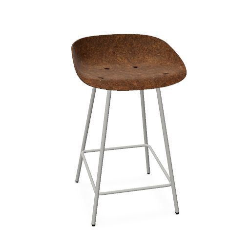 4-Bein Stahlrohrgestell Barhocker Hemp M
