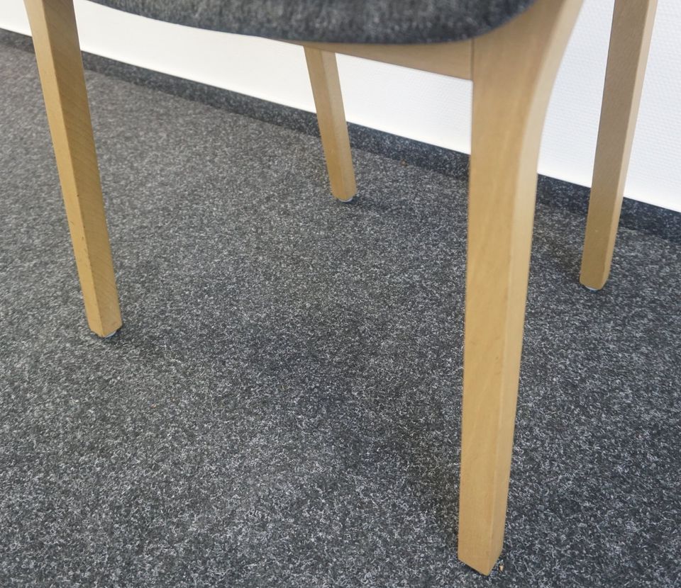 Kusch + Co Njord Design Stuhl | Filz | Anthrazit-Grau