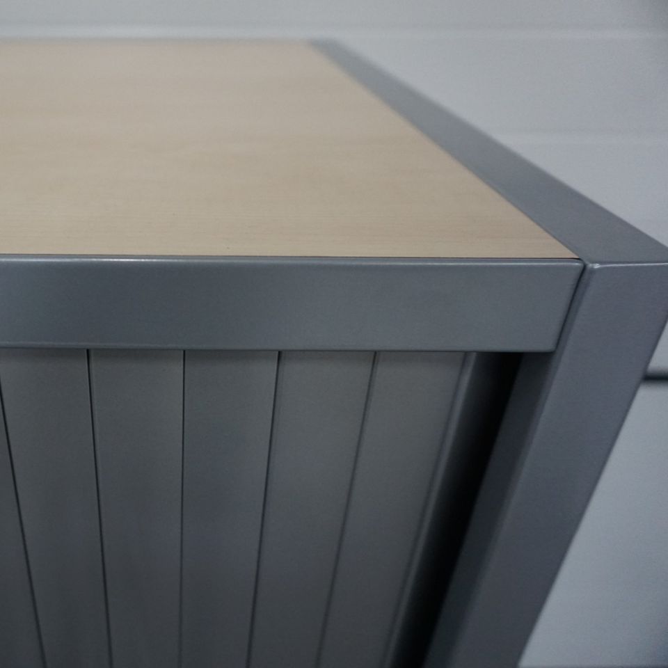 Gispen Aktenschrank | 130 x 120 x 47 cm | Grau | 4 OH