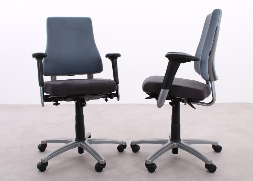 BMA Axia 2.2 ergonomischer Bürostuhl in Blaugrau und Grau