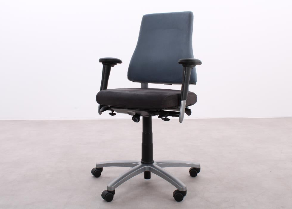 BMA Axia 2.2 ergonomischer Bürostuhl in Blaugrau und Grau