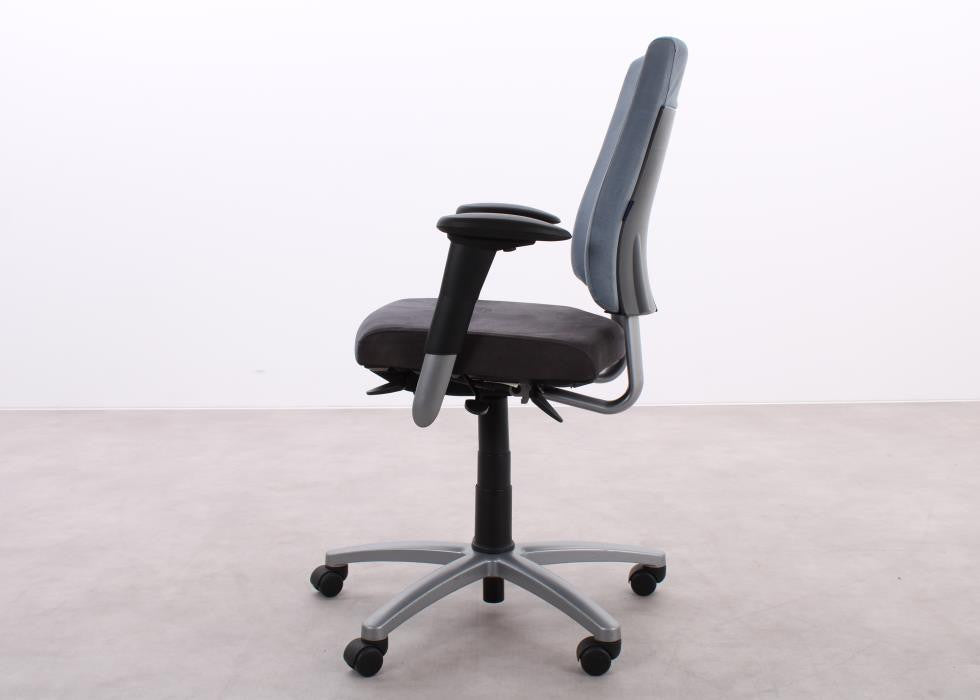 BMA Axia 2.2 ergonomischer Bürostuhl in Blaugrau und Grau