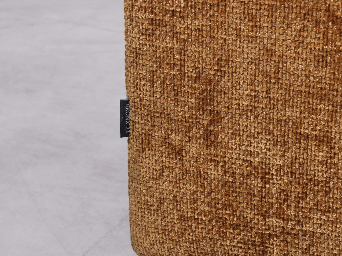 Gebrauchtes Bronx71 Denver Ecksofa in Ockergelb mit Chenille-Bezug