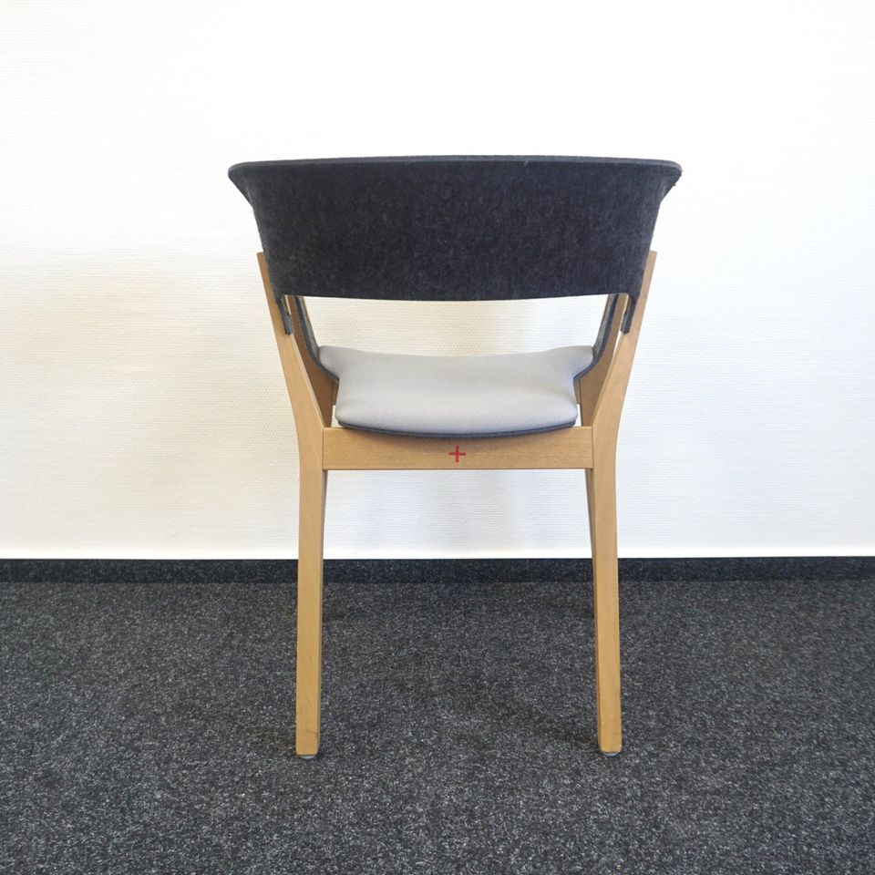 Kusch + Co Njord Design Stuhl | Filz | Anthrazit-Grau