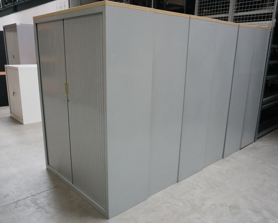 Lensvelt Aktenschrank | 162 x 120 x 45 cm | Grau | 4 OH