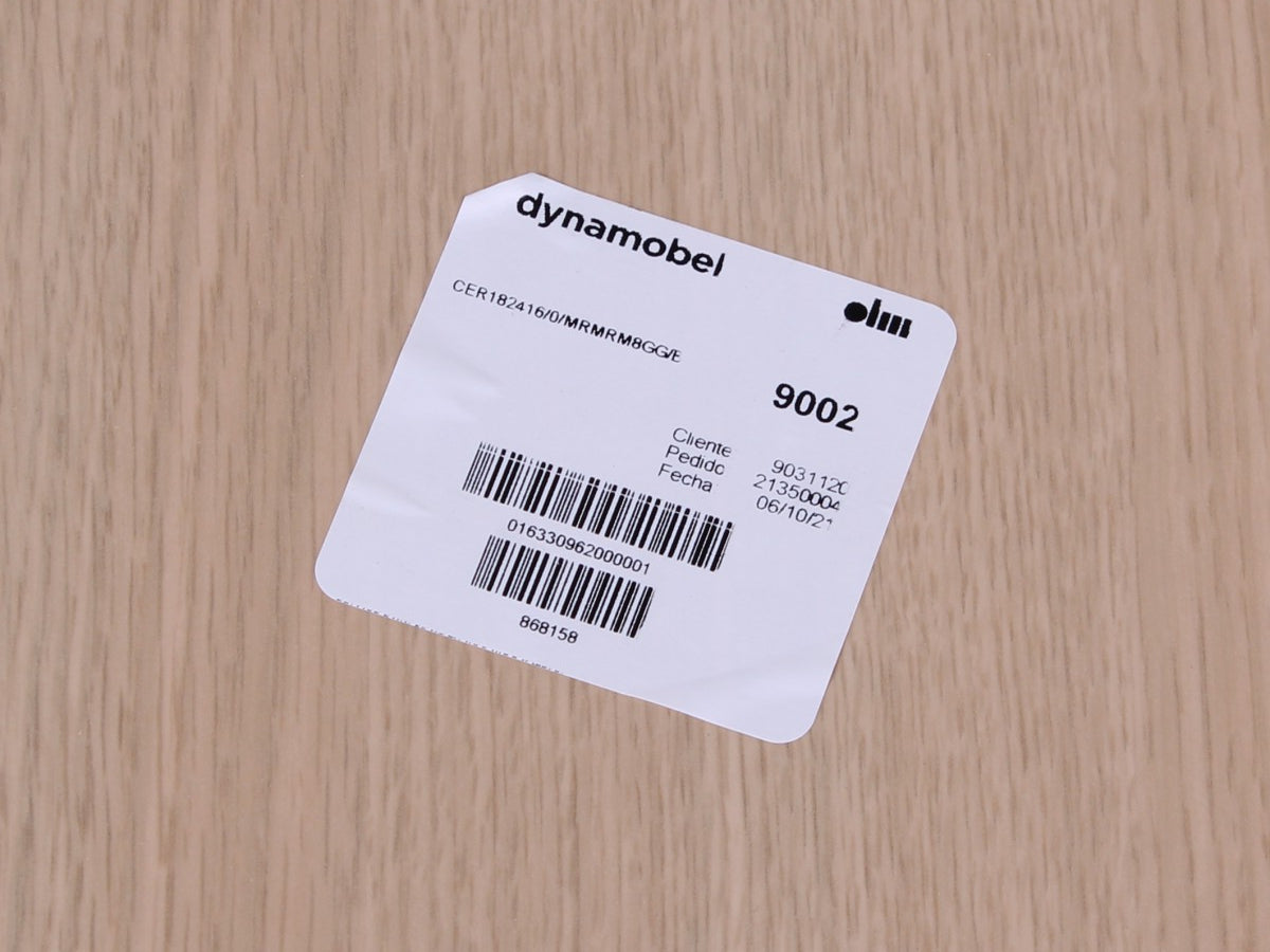 Produktetikett des gebrauchten Dynamobel CELL Besprechungstisches