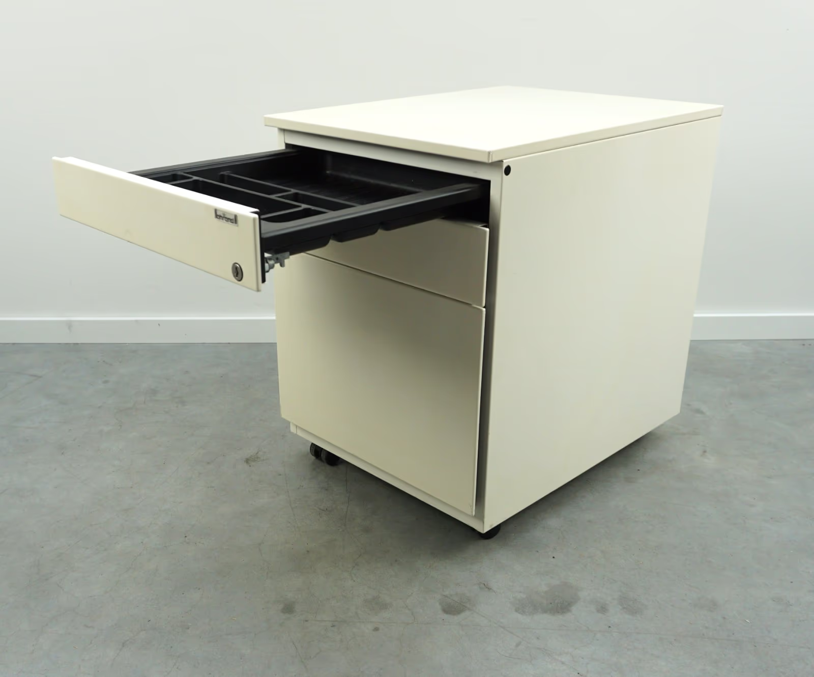 Ahrend Rollcontainer | 3 Schubladen | Creme | 57 x 43 x 56 cm