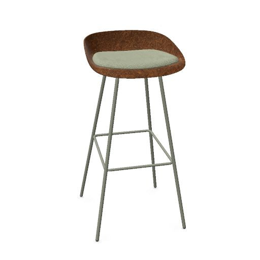 4-Bein Stahlrohrgestell Barhocker Hemp H