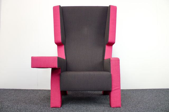 Gebrauchte Prooff EarChair Akustik-Loungesessel in Rosa Lila und Anthrazit