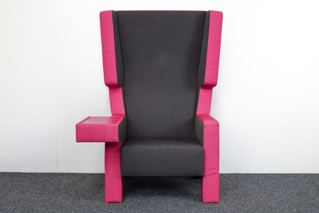 Gebrauchte Prooff EarChair Akustik-Loungesessel in Rosa Lila und Anthrazit