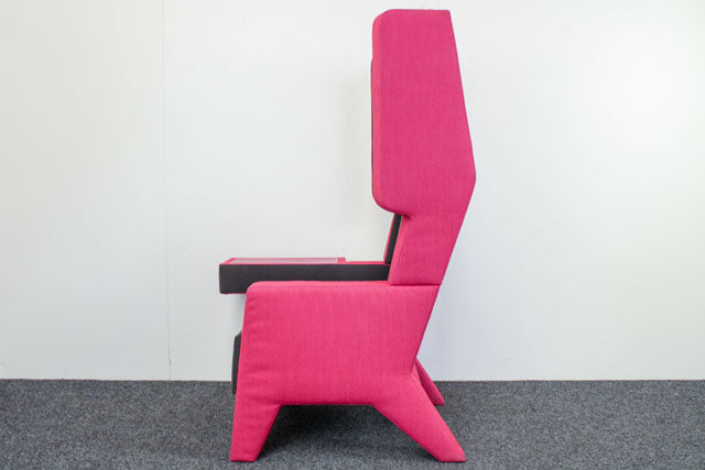 Gebrauchte Prooff EarChair Akustik-Loungesessel in Rosa Lila und Anthrazit