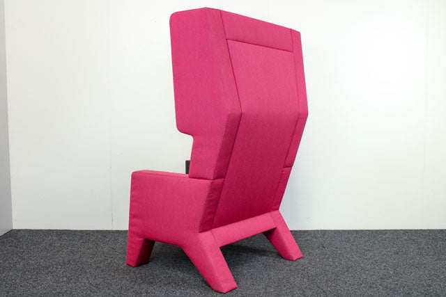Gebrauchte Prooff EarChair Akustik-Loungesessel in Rosa Lila und Anthrazit