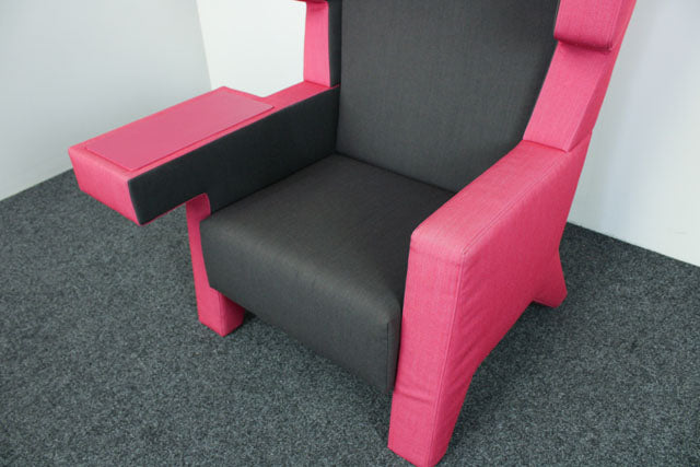 Gebrauchte Prooff EarChair Akustik-Loungesessel in Rosa Lila und Anthrazit
