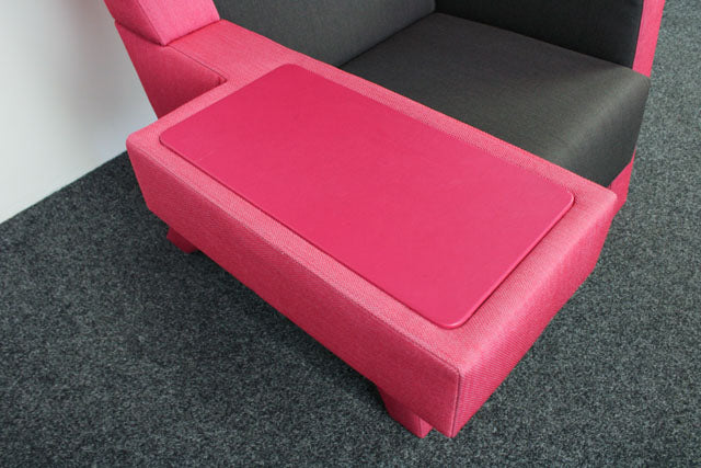 Gebrauchte Prooff EarChair Akustik-Loungesessel in Rosa Lila und Anthrazit