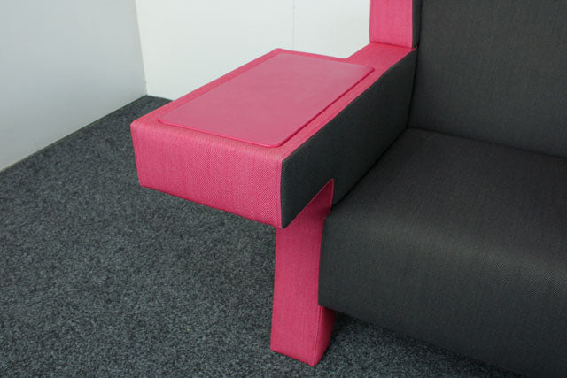 Gebrauchte Prooff EarChair Akustik-Loungesessel in Rosa Lila und Anthrazit