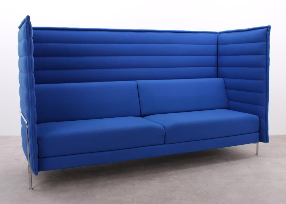 Gebrauchte Vitra Alcove Sofas in Blau für Lounge und Empfangsbereich