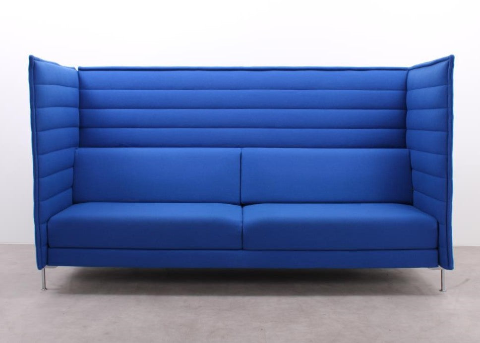 Gebrauchte Vitra Alcove Sofas in Blau für Lounge und Empfangsbereich