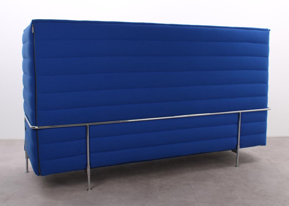 Gebrauchte Vitra Alcove Sofas in Blau für Lounge und Empfangsbereich