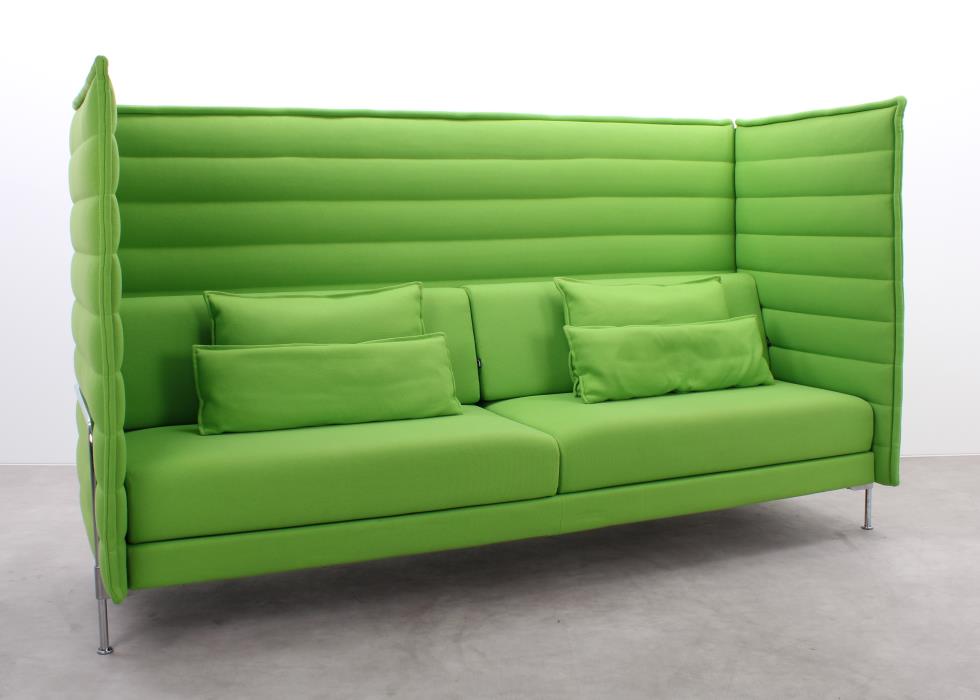 Gebrauchte Vitra Alcove Sofas in Grün für Lounge und Empfangsbereich
