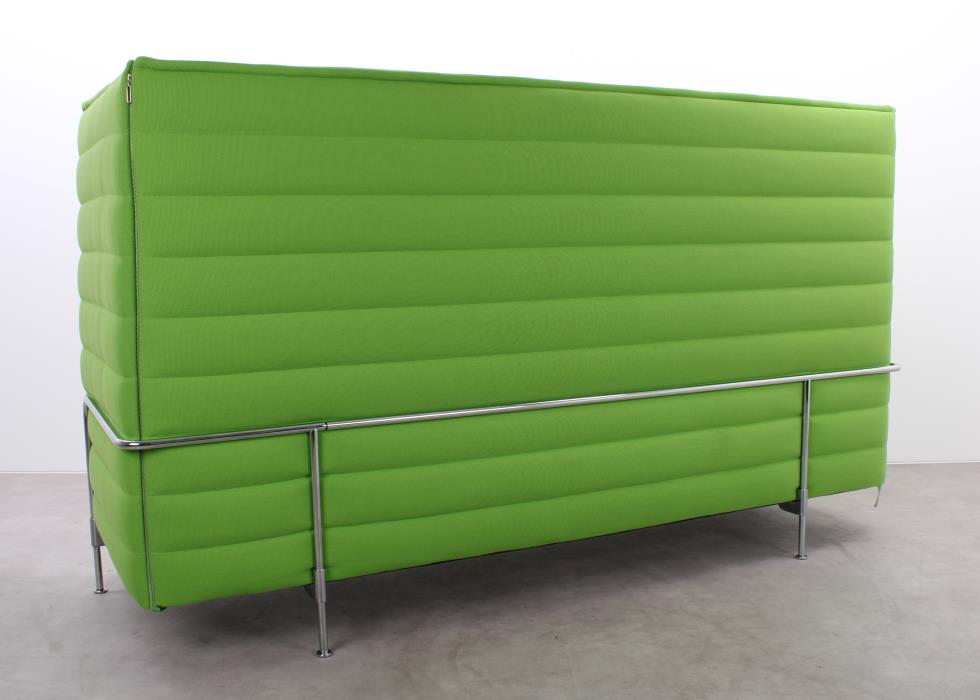 Gebrauchte Vitra Alcove Sofas in Grün für Lounge und Empfangsbereich