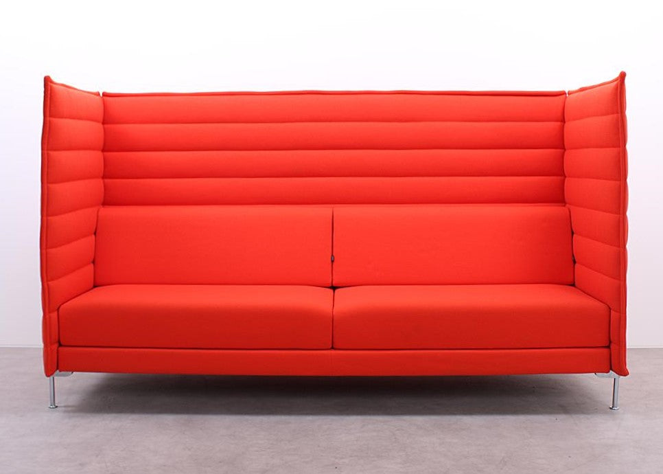 Gebrauchte Vitra Alcove Sofas in Orange Highback Ausführung