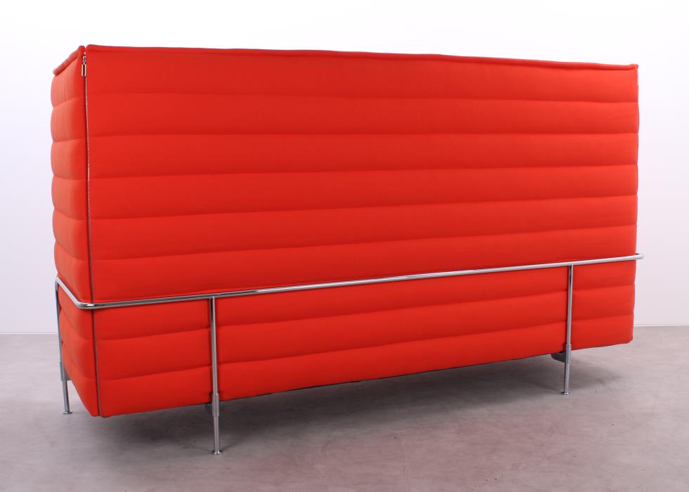 Gebrauchte Vitra Alcove Sofas in Orange Highback Ausführung