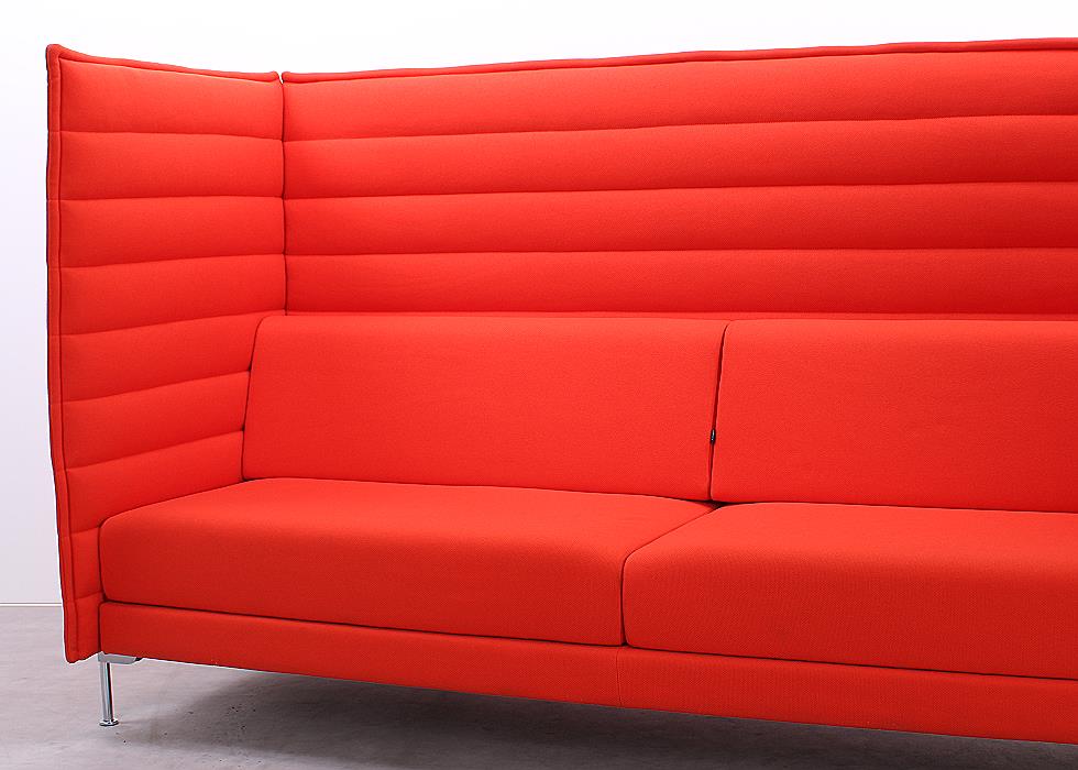 Gebrauchte Vitra Alcove Sofas in Orange Highback Ausführung
