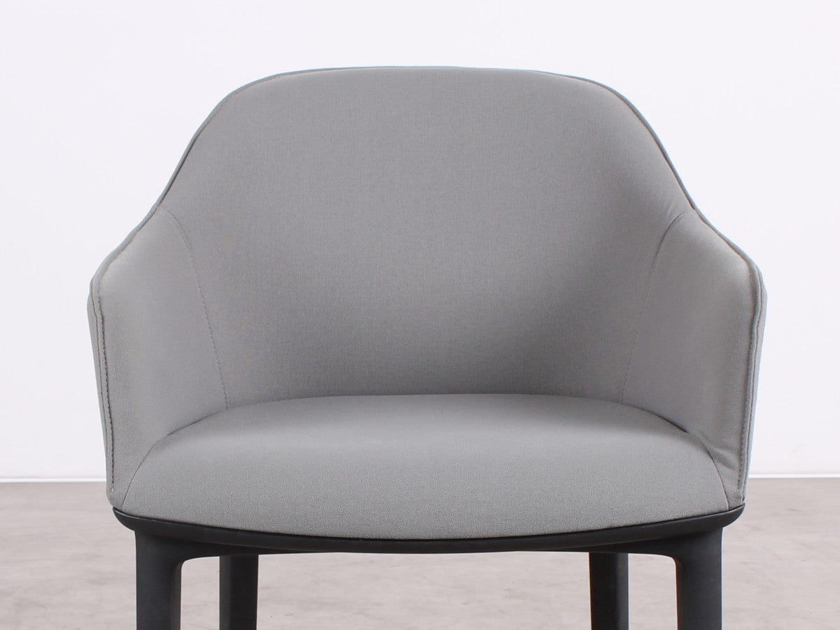 Gebrauchte Vitra Softshell Chair in Grau mit Armlehnen