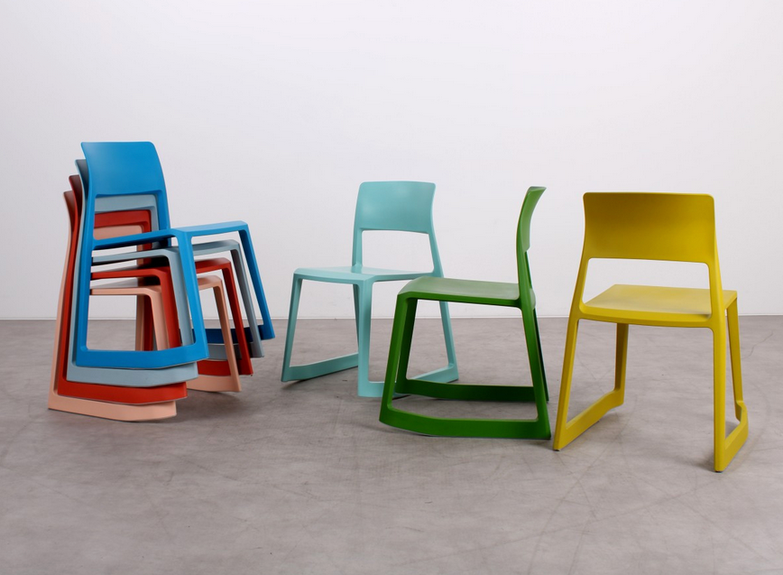 Gebrauchte Vitra Tip Ton Stühle mit kippbarer Sitzposition