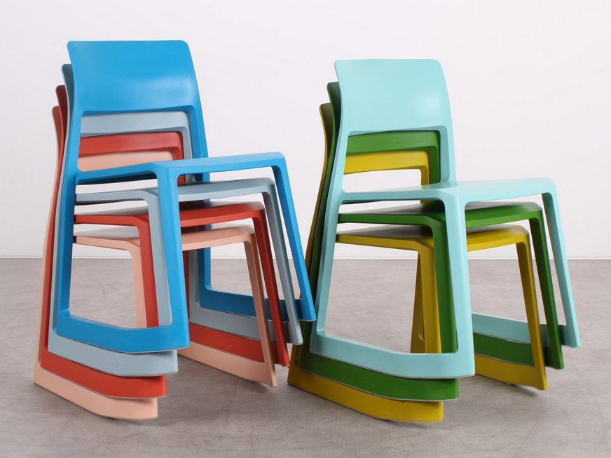 Gebrauchte Vitra Tip Ton Stühle mit kippbarer Sitzposition