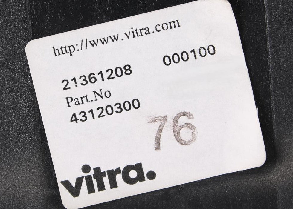 Gebrauchter Vitra Unix Chair Freischwinger in Schwarz mit Kunststoffschale