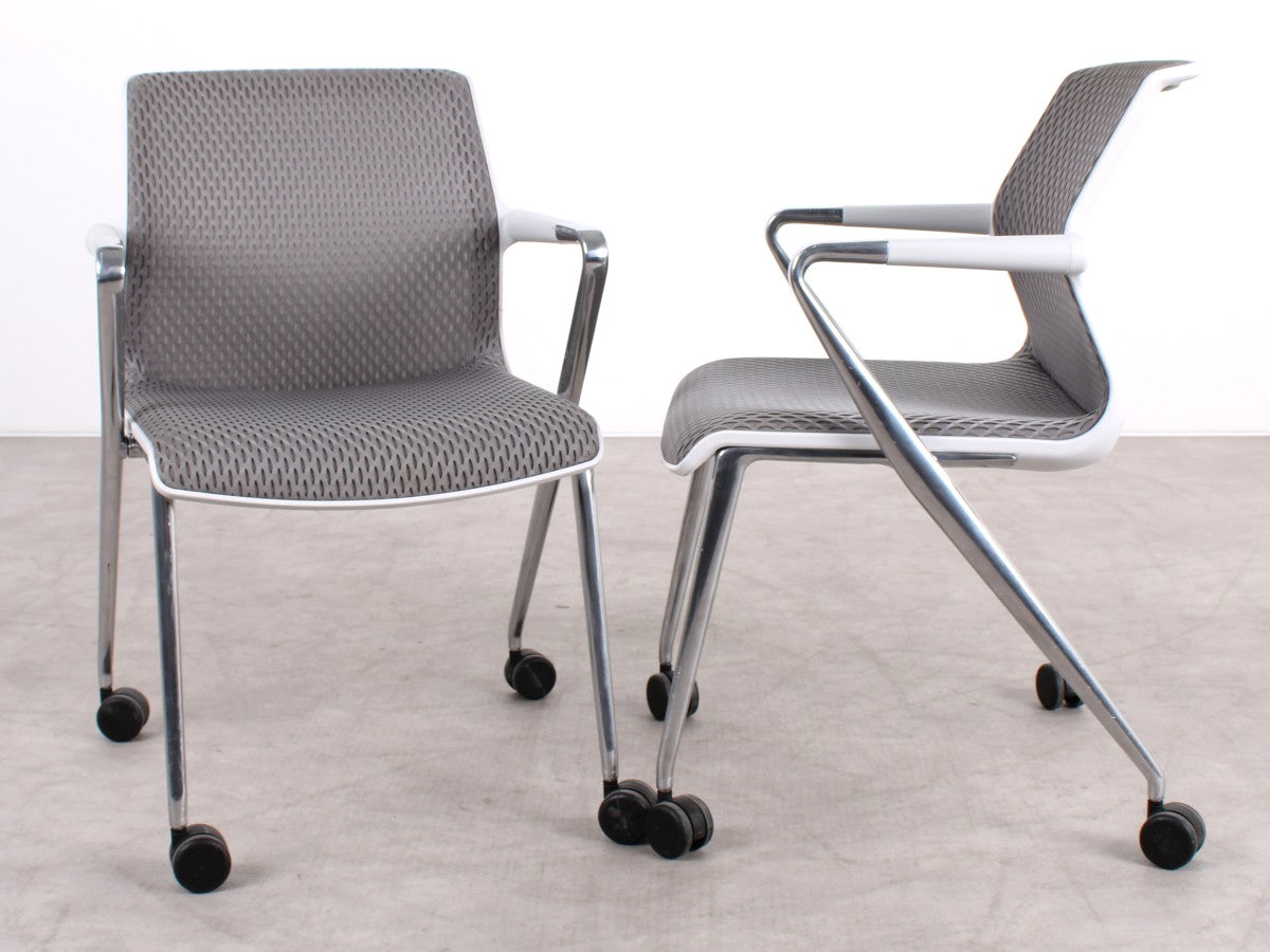 Gebrauchte Vitra Unix Chair Konferenzstuhl Grau