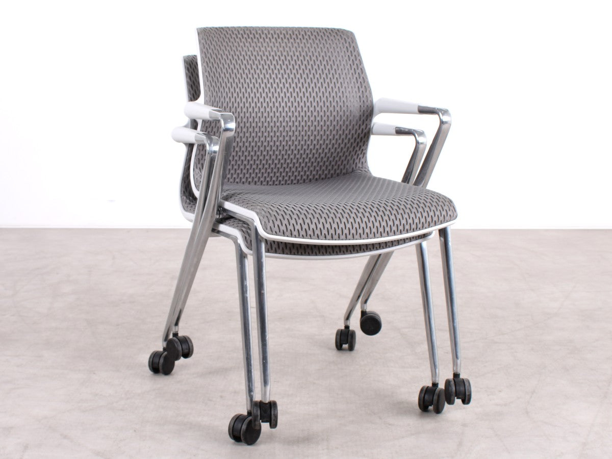 Gebrauchte Vitra Unix Chair Konferenzstuhl Grau