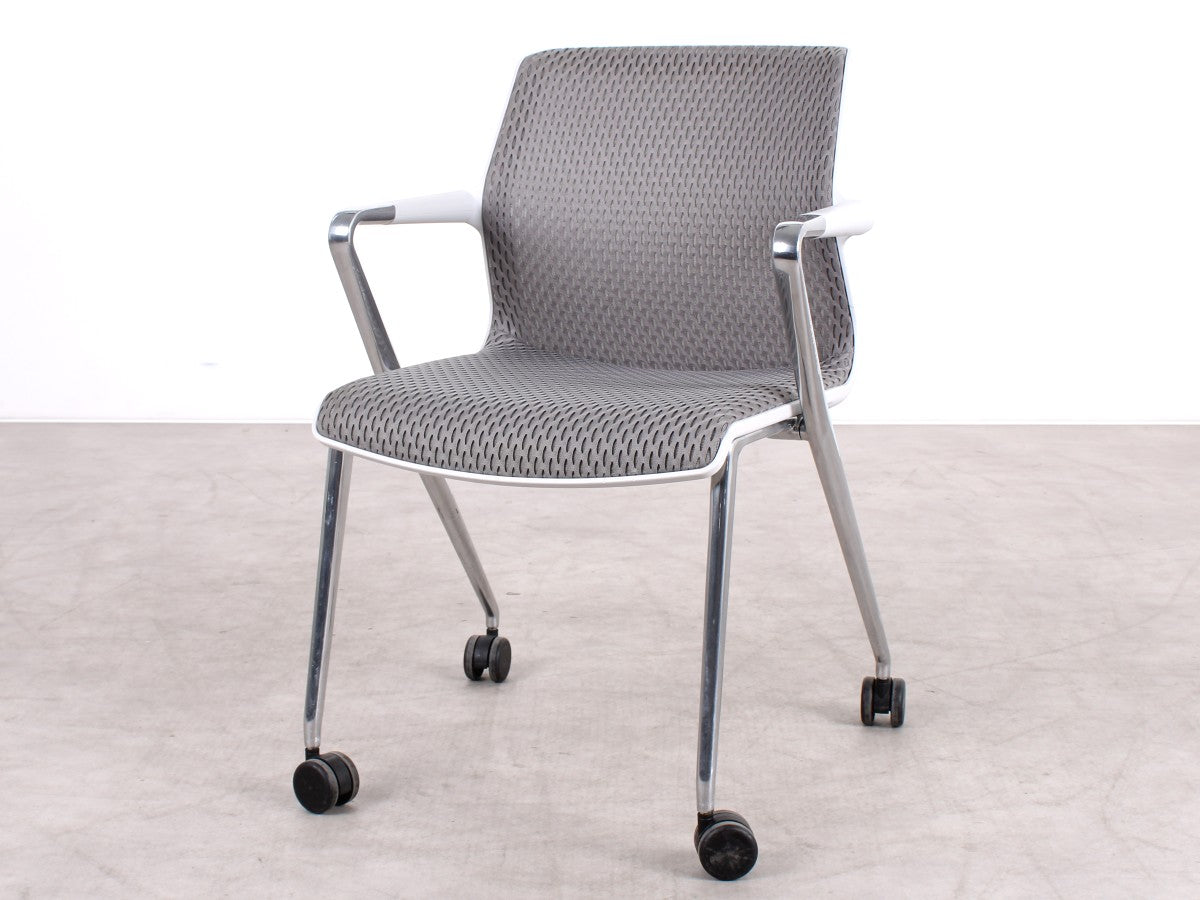 Gebrauchte Vitra Unix Chair Konferenzstuhl Grau