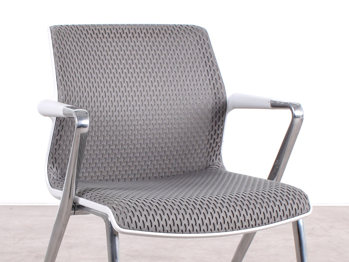 Gebrauchte Vitra Unix Chair Konferenzstuhl Grau